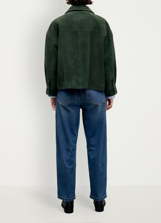 Gerard Darel Pia overshirt van suède - achterkant 5 groen