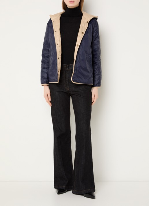 Gerard Darel Priscille reversible jack met steekzakken - voorkant 4 zand