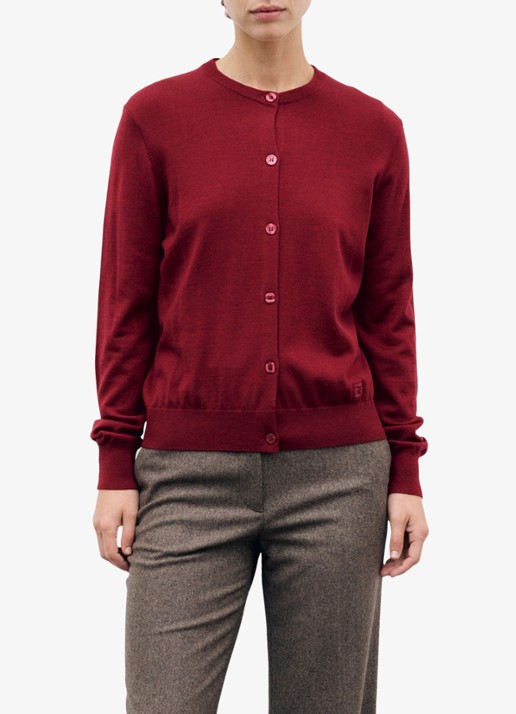 Gerard Darel Rene fijngebreid vest van merino wol