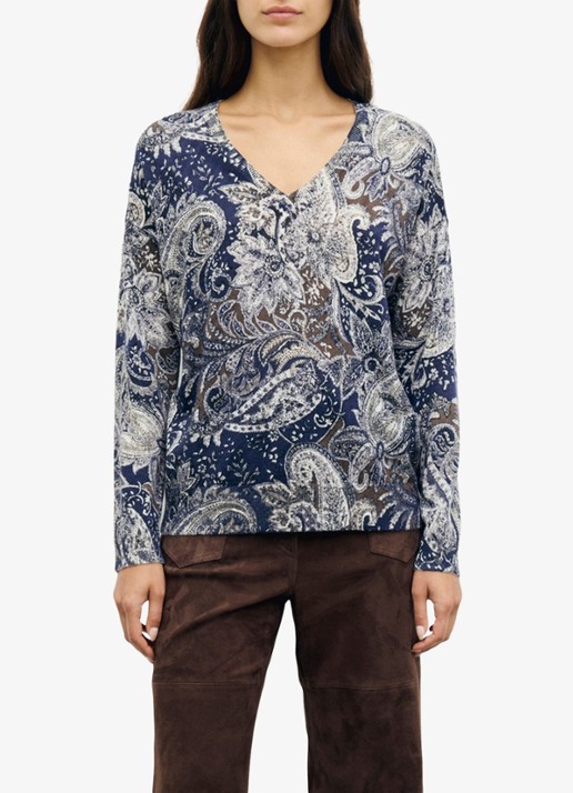 Gerard Darel Rhea fijngebreide trui van wol met V-hals