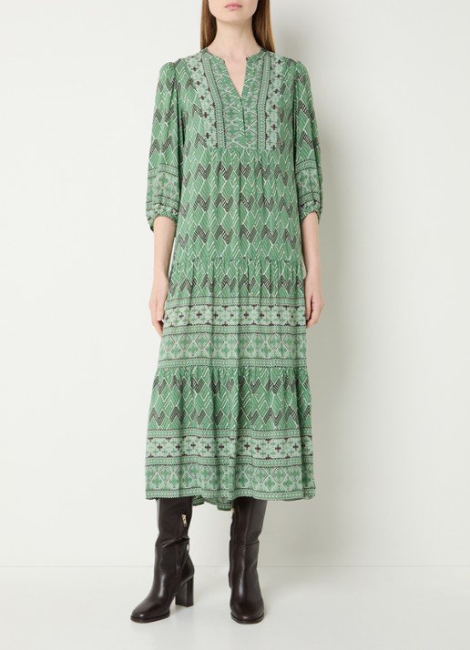 Gerard Darel Riham midi tuniekjurk met grafische print