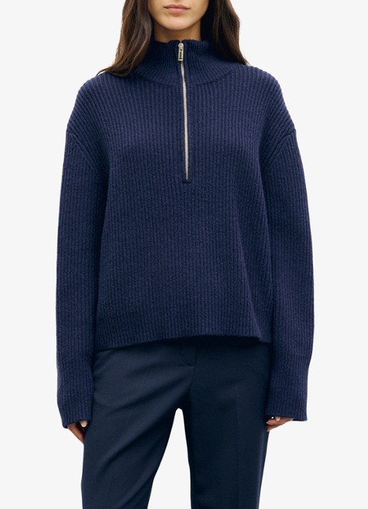 Gerard Darel Rika ribgebreide coltrui met have rits