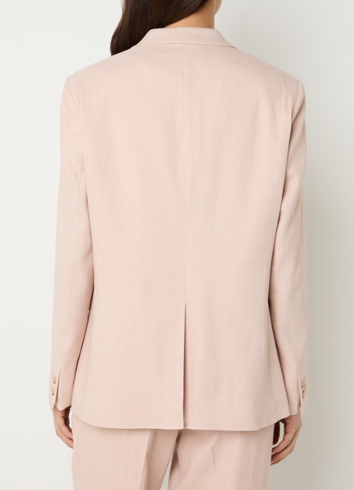 Gerard Darel Tazia blazer in linnenblend  - achterkant 4 lichtroze