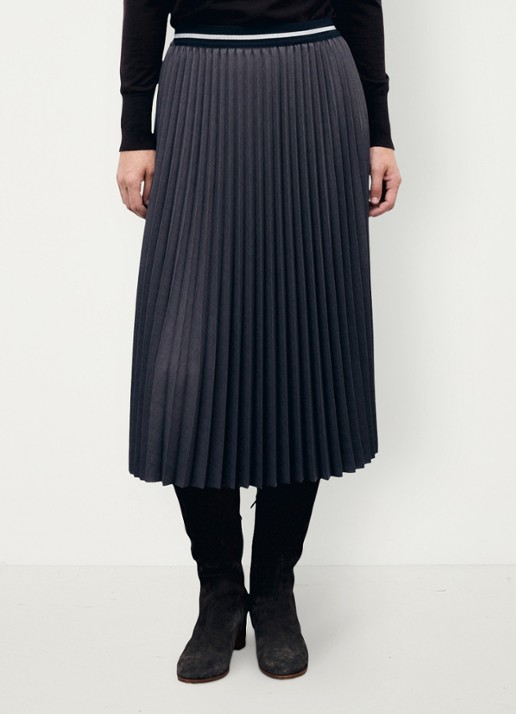 Gerard Darel Trudy midi rok met plooien