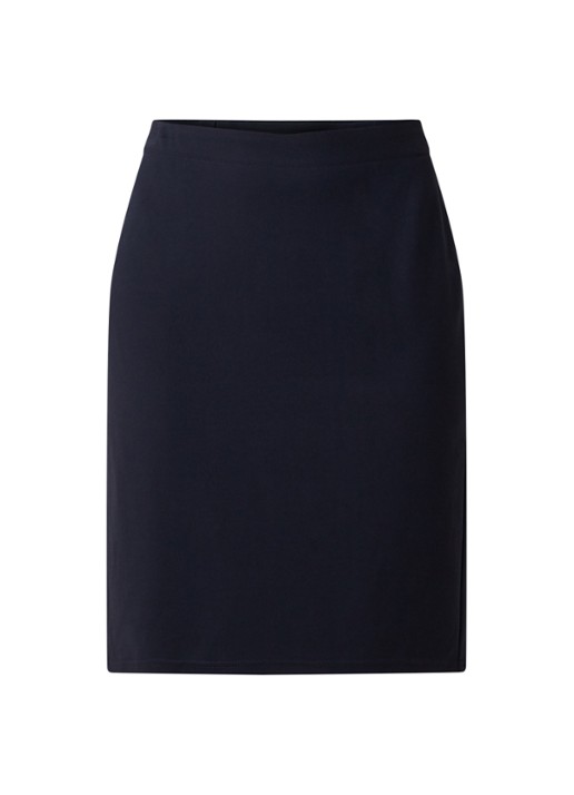 Gerry Weber Minirok van stretchjersey - voorkant donkerblauw