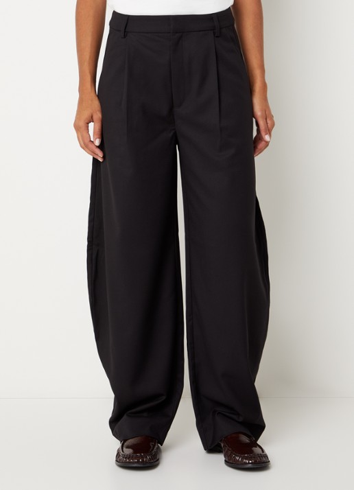 Gestuz Callia high waist wide fit pantalon met steekzakken