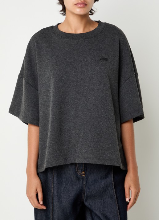 Gestuz Gilsa T-shirt met logoborduring