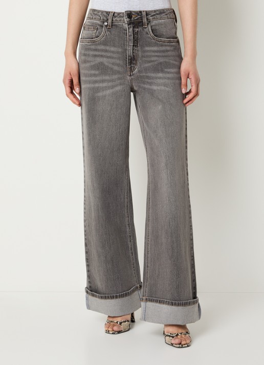 Gestuz GZsara high waist wide leg jeans met steekzakken