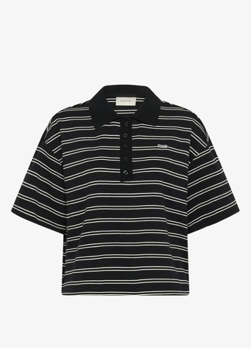 Gestuz Pillova polo met streepprint