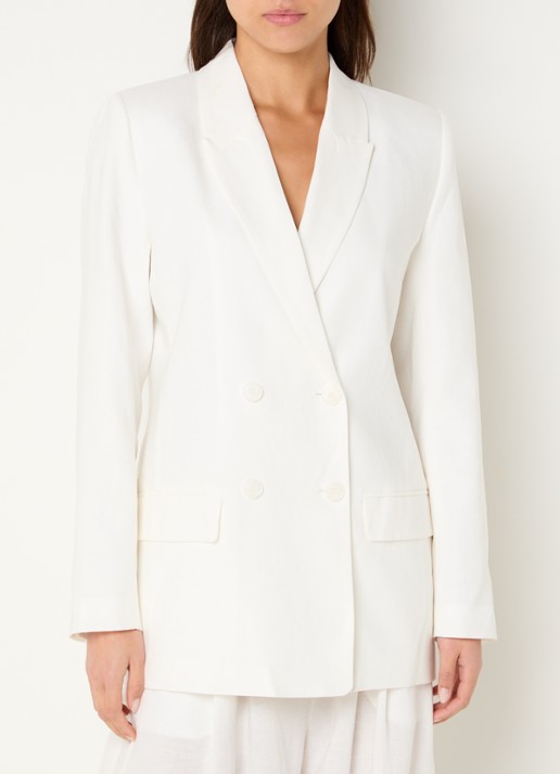 Gestuz Riava blazer in linnenblend met klepzakken