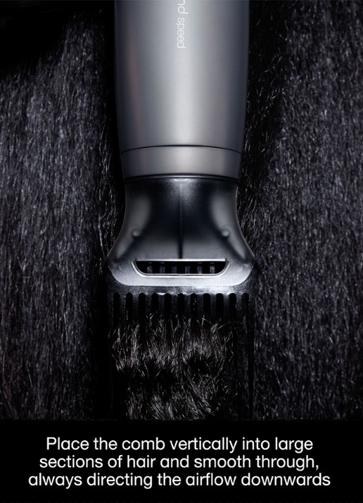 ghd High Strength comb voor ghd Speed hair dryer - detail 4 zwart