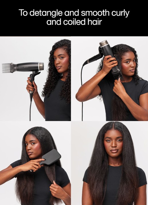 ghd High Strength comb voor ghd Speed hair dryer - detail 5 zwart