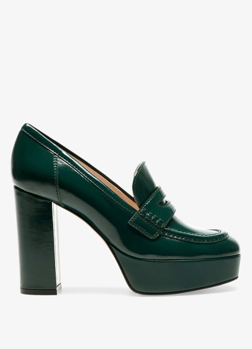 Gianvito Rossi Hadden mocassin van leer met lakfinish