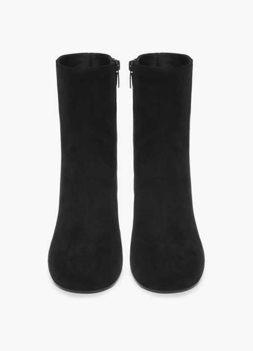 Gianvito Rossi Joelle enkellaarsje van suède - detail zwart