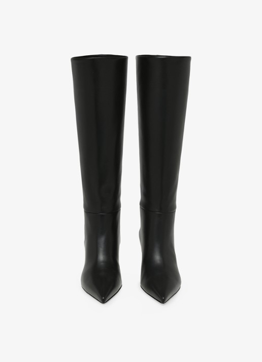 Gianvito Rossi Joyce overknee laars van kalfsleer - detail zwart