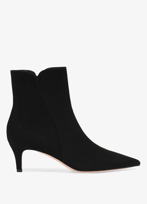 Gianvito Rossi Levy 55 enkellaarsje van suède