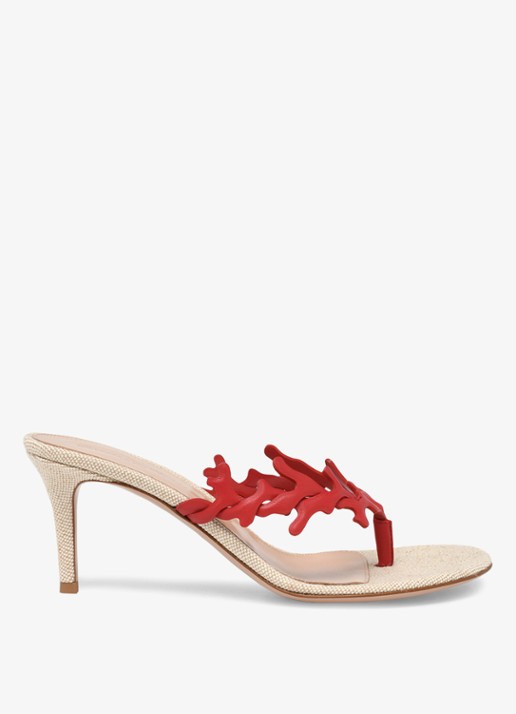 Gianvito Rossi Ocean Thong sandalette van leer