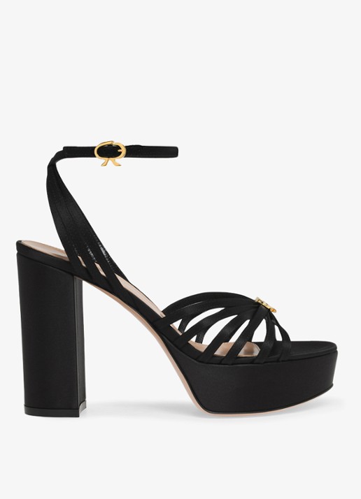 Gianvito Rossi Rita sandalette van satijn