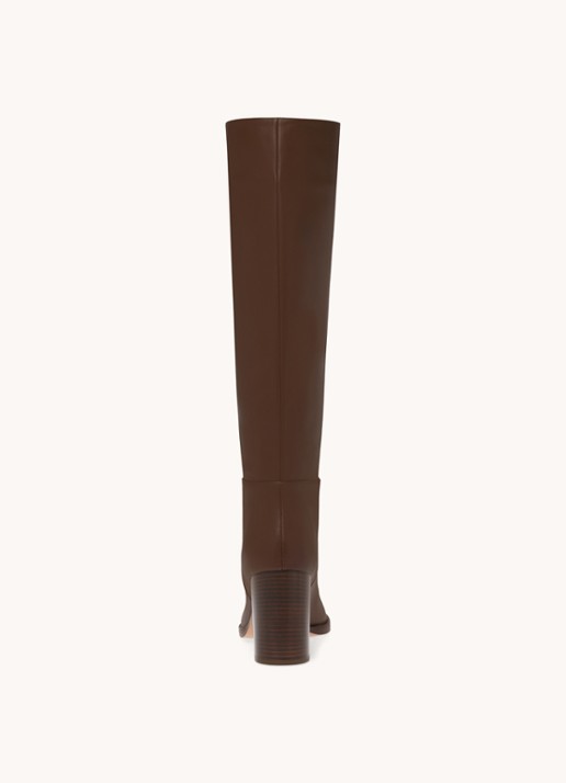 Gianvito Rossi Santiago laars van kalfsleer - detail 4 bruin