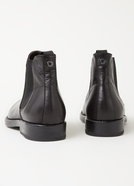 Giorgio Chelsea boot van leer - detail zwart