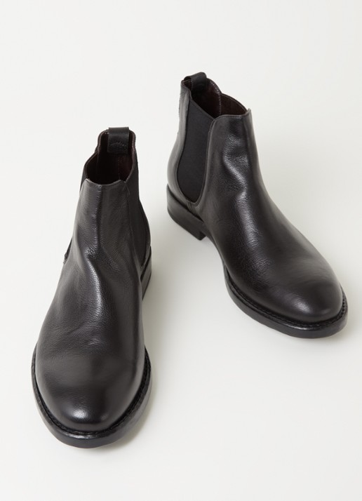 Giorgio Chelsea boot van leer - detail 2 zwart