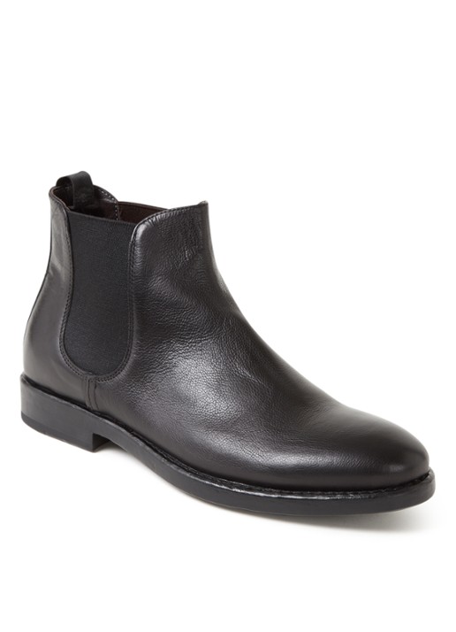 Giorgio Chelsea boot van leer - voorkant 4 zwart