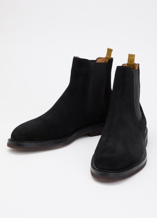 Giorgio Chelsea boot van suède - detail 2 zwart