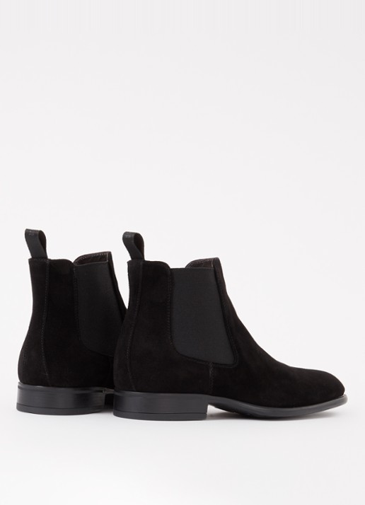 Giorgio Chelsea boot van suède - detail 3 zwart