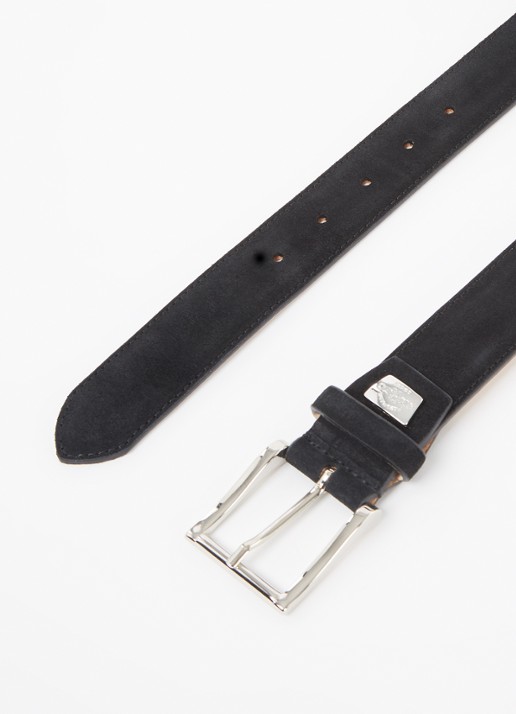 Giorgio Lightboy riem van suède  - detail 2 zwart