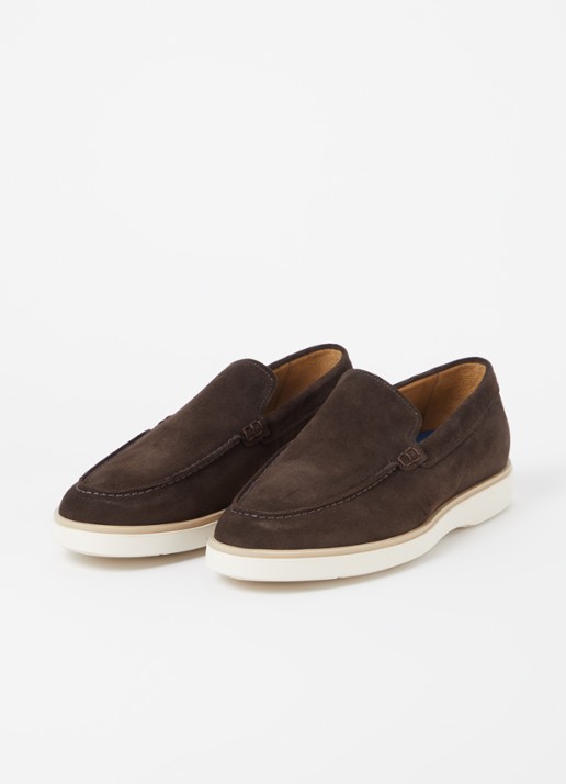 Giorgio Loafer van suéde  - detail 7 donkerbruin