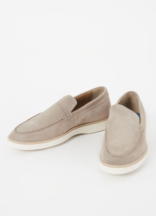 Giorgio Loafer van suéde - detail 4 zand
