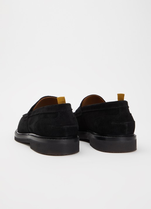 Giorgio Loafer van suède - achterkant 4 zwart
