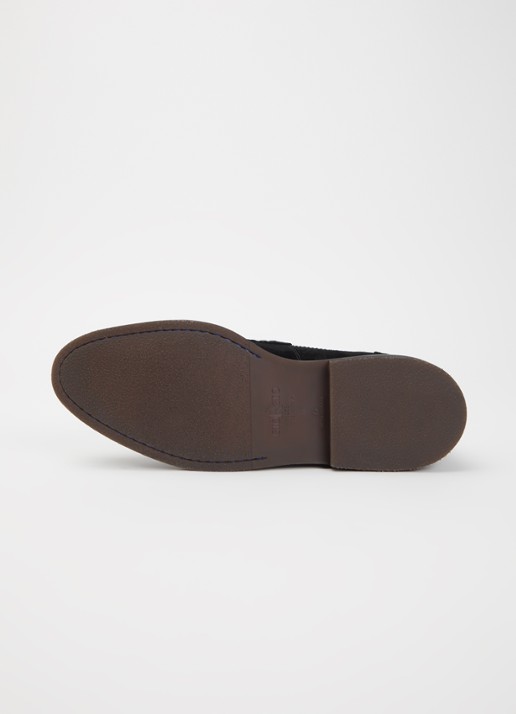 Giorgio Loafer van suède - detail 3 zwart