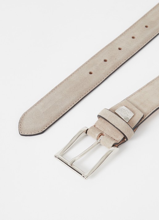 Giorgio Riem van suède  - detail 2 beige