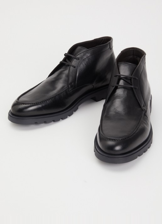 Giorgio Veterboot van leer - detail zwart