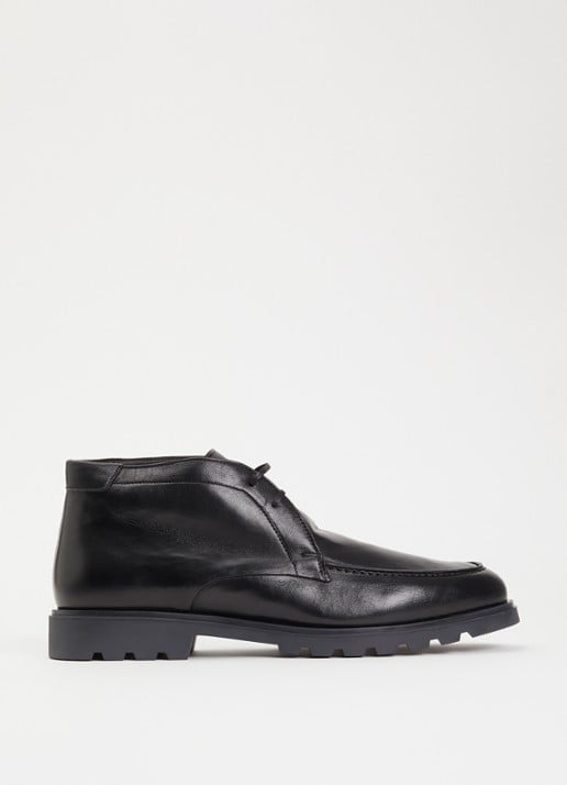 Giorgio Veterboot van leer - voorkant 4 zwart