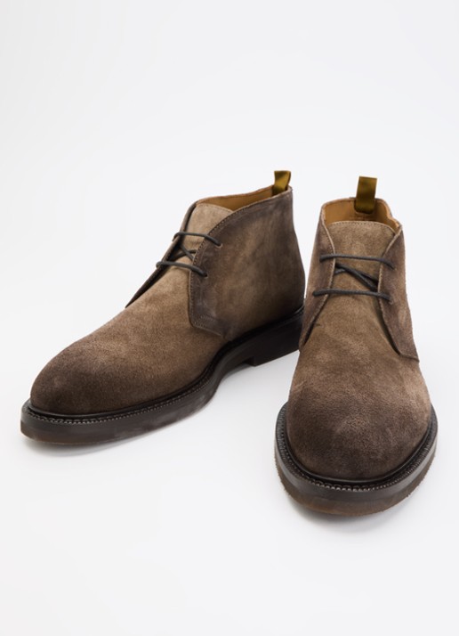 Giorgio Veterboot van suède - detail taupe