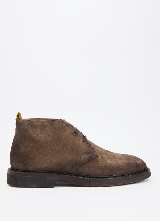 Giorgio Veterboot van suède - voorkant 3 taupe