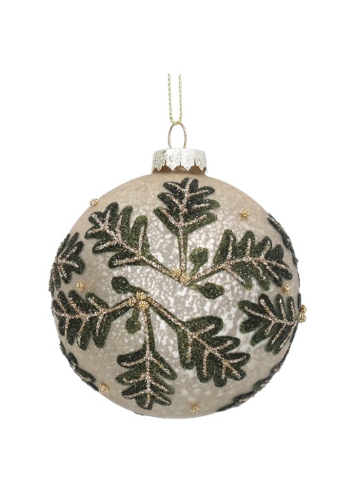 Gisela Graham Antique kerstbal 8 cm
