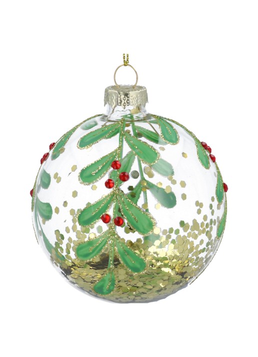 Gisela Graham Confetti & Bessen kerstbal 8 cm