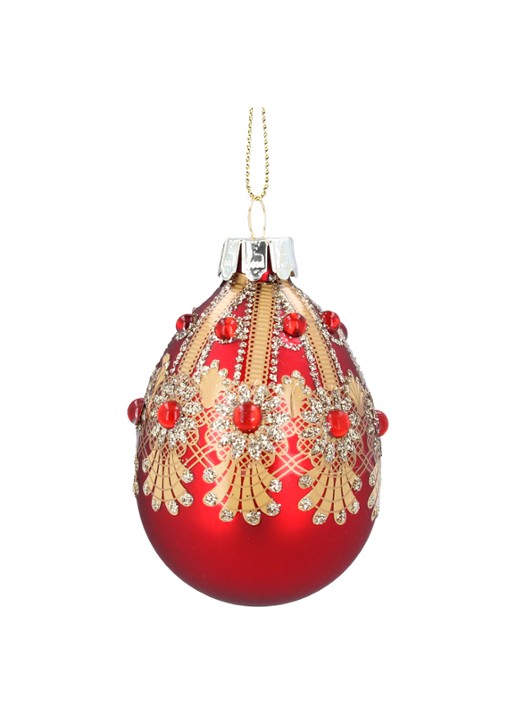 Gisela Graham Fabergé-Ei kersthanger 19,5 cm