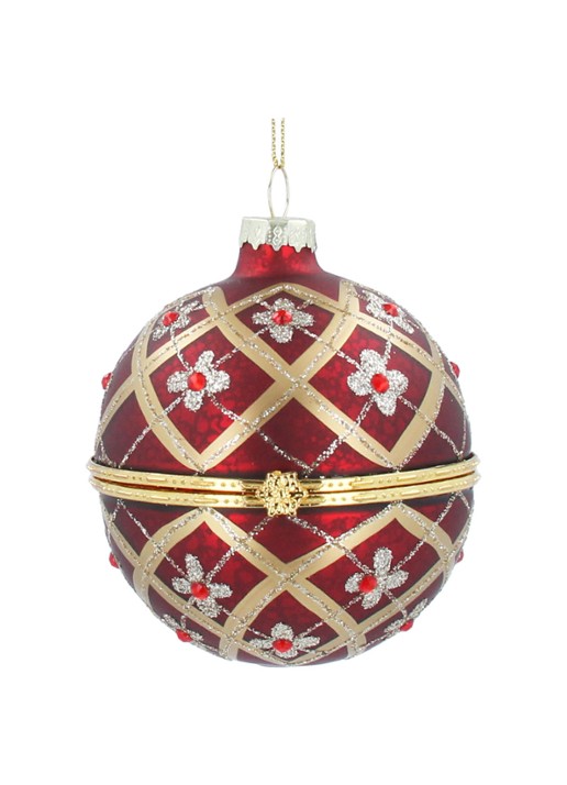 Gisela Graham Fabergé kerstbal 8 cm