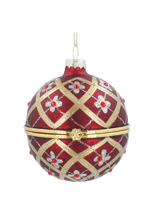 Gisela Graham Fabergé kerstbal 8 cm