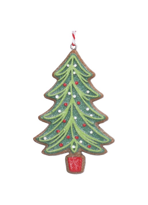 Gisela Graham Kerstboom Peperkoek kersthanger 8 cm