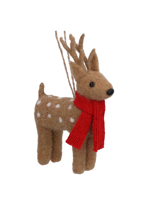 Gisela Graham Rendier kersthanger 13 cm