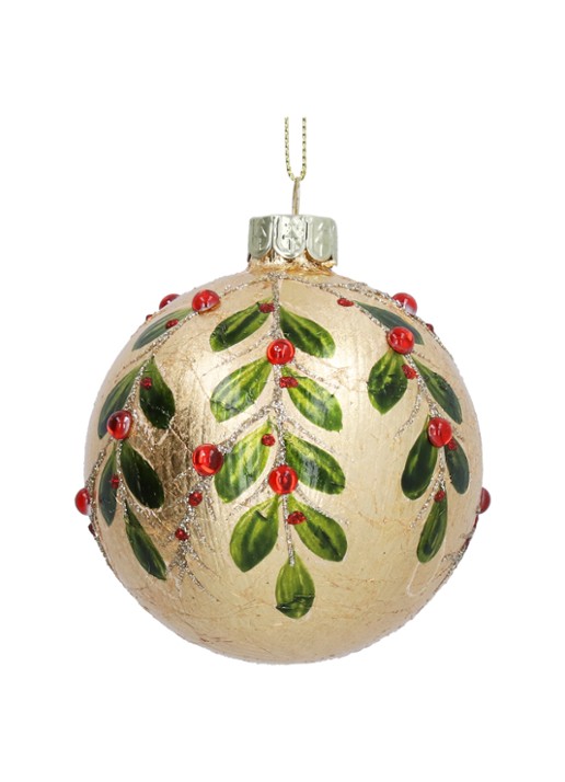 Gisela Graham Rode Bessen kerstbal 8 cm