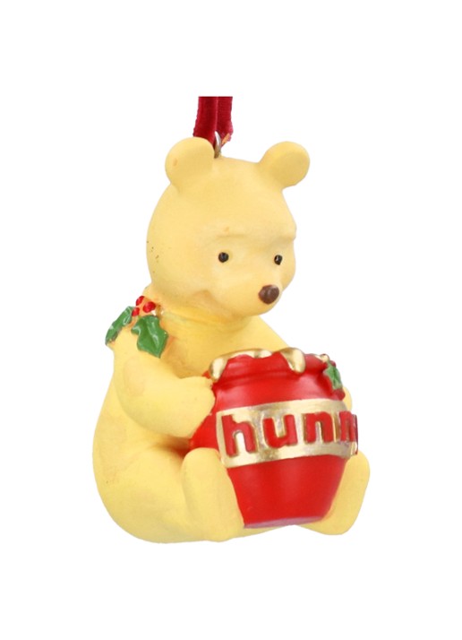 Gisela Graham Winnie-The-Pooh met Honingpot kersthanger 6 cm