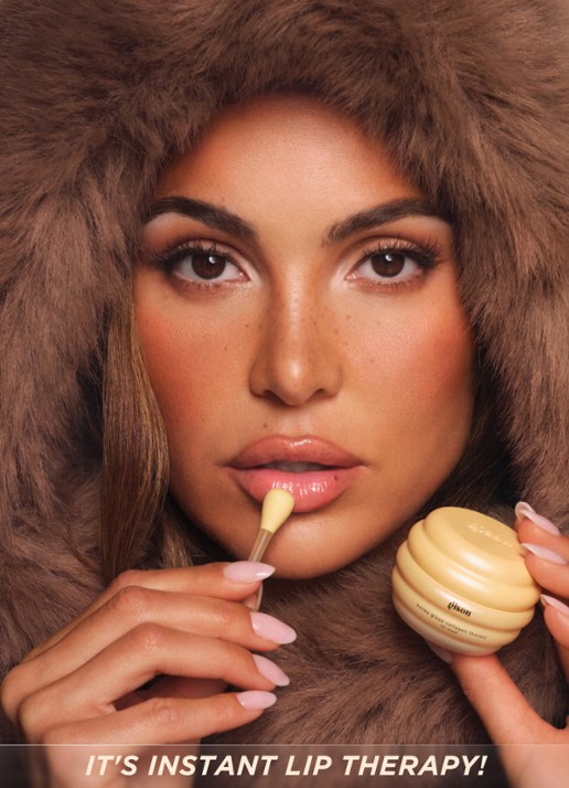 Gisou Honey Glaze Collagen Therapy Lip Mask - lipmasker - achterkant 6 bee-llini peach