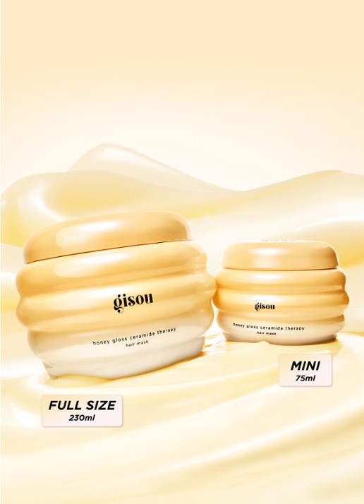 Gisou Honey Gloss Ceramide Therapy Hair Mask - haarmasker - achterkant 5 undefined