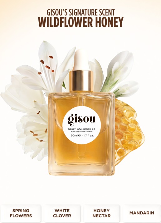 Gisou Honey Infused Hair Oil - haarolie - voorkant 9 undefined